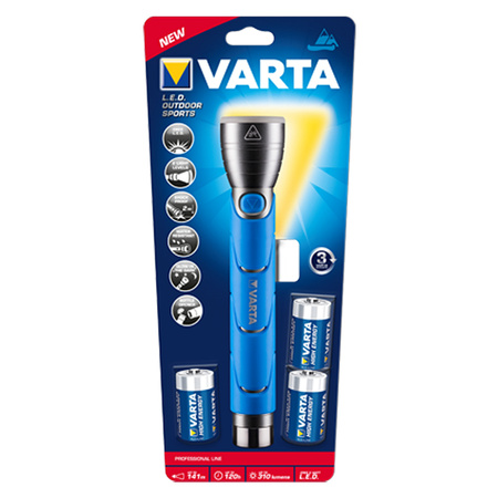 LATARKA LED OUTDOOR SPORTS F30 (+3xC) 310lm VARTA