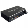 KONWERTER AUDIO USB DAC TOSLINK COAXIAL CINCH AUX WZMACNIACZ REGULACJA BASS