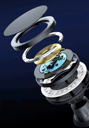 BEZPRZEWODOWY UCHWYT SAMOCHODOWY kolory RGB Z MAGNESEM MAGSAFE IPHONE 14 13