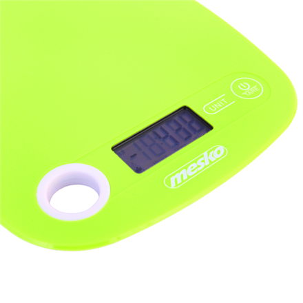 Mesko Kitchen scale MS 3159g Maximum weight (capacity) 5 kg Graduation 1 g Display type LCD Green