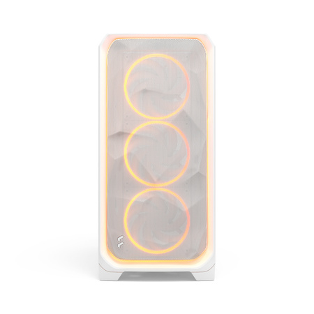 Fractal Design Meshify 3 XL Ambience Pro RGB PC Gehäuse - Big-Tower, E-ATX, Tempered Glass - weiß