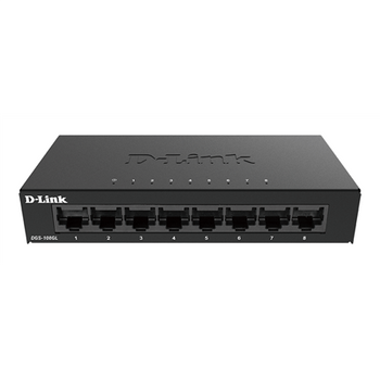 D-Link Switch DGS-108GL/E Unmanaged Desktop 1 Gbps (RJ-45) ports quantity 8