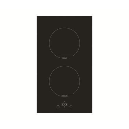 Simfer Hob H3.020.DEISP Induction, Number of burners/cooking zones 2, Touch, Timer, Black