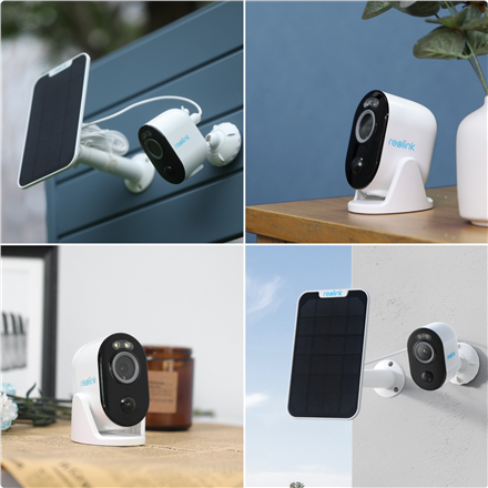 Reolink | Wi-Fi Security Camera with Motion Spotlight and Solar Panel, 3W | Argus Series B330 | Bullet | 4 MP | Fixed lens | IP65 | H.265 | Micro SD, Max. 128 GB