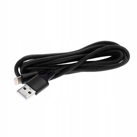 WZMOCNIONY KABEL USB LIGHTNING IPHONE NYLON 2M
