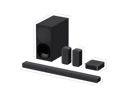 Sony HT-S40R 5.1ch Home Cinema Soundbar with Wireless Rear Speakers USB port Wi-Fi Bluetooth Wireless connection Black