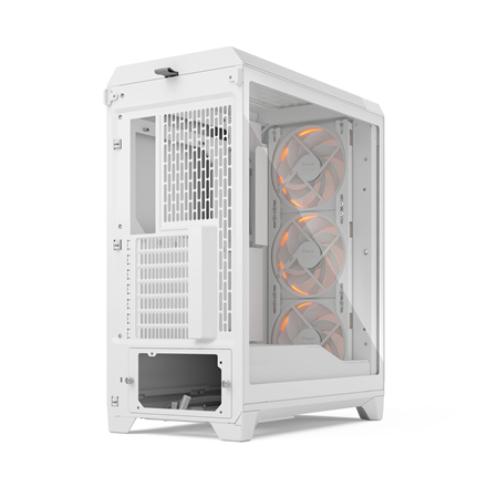 Fractal Design Meshify 3 RGB TG Clear PC-Gehäuse, Midi-Tower, E-ATX - weiß