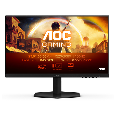 AOC 24G42E | 24 " | IPS | FHD | 16:9 | 180 Hz | 1 ms | 1920 x 1080 pixels | 300 cd/m² | HDMI ports quantity 1 | Black
