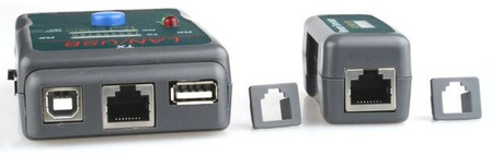 Tester kabli RJ-45, RJ-11, UTP, STP, USB AA/AB Gembird NCT-2