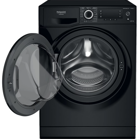 Hotpoint Washing Machine With Dryer NDD 11725 BDA EE Energy efficiency class E Front loading Washing capacity 11 kg 1551 RPM Depth 61 cm Width 60 cm Display LCD Drying system Drying capacity 7 kg Steam function Black