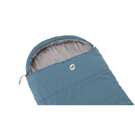 Outwell Campion, Sleeping Bag,  215 x 80 cm, 2 way open - auto lock, L-shape, Ocean Blue