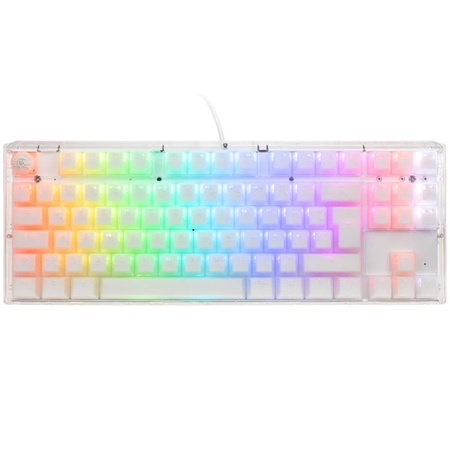 Klawiatura do gier Ducky One 3 Aura Biała, RGB LED - MX-Speed-Silver