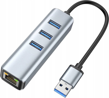 KARTA SIECIOWA HUB USB 3.0 GIGABIT RJ45 1000Mb RJ45 ADAPTER PRZEJŚCIÓWK LAN