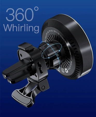 BEZPRZEWODOWY UCHWYT SAMOCHODOWY kolory RGB Z MAGNESEM MAGSAFE IPHONE 14 13