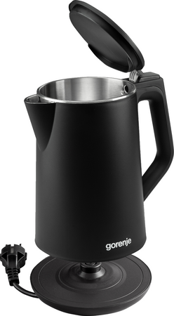 Gorenje Kettle K15DWBK Electric 2200 W 1.5 L Stainless steel 360° rotational base Black