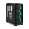 Fractal Design Meshify 3 RGB TG Light PC-Gehäuse, Midi-Tower, E-ATX - schwarz