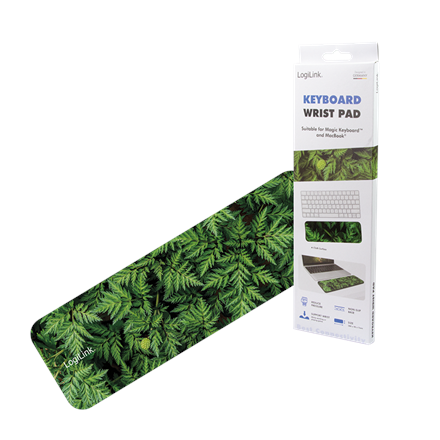Logilink Keyboard Wrist Pad, medium ID0169 Wrist rest N/A Ergonomic design. Reduce pressure and provide comfort for wrist. Soft and smooth surface protects skin and reduces the friction. Non slip base provides heavy grip and prevents sliding. Dimension: 2