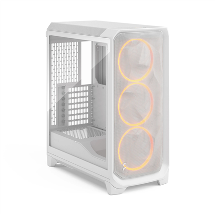 Fractal Design Meshify 3 RGB TG Clear PC-Gehäuse, Midi-Tower, E-ATX - weiß