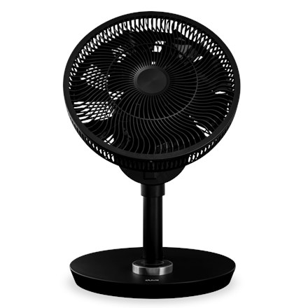 Duux Smart Fan Whisper Flex Smart Black with Battery Pack Stand Fan, Timer, Number of speeds 26, 2-22 W, Oscillation, Diameter 34 cm, Black