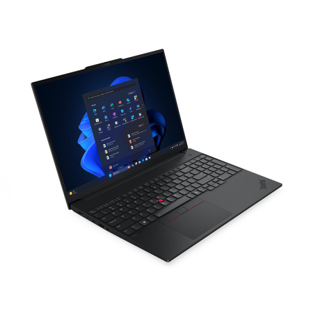 Lenovo ThinkPad E16 G3 Intel | Black | 16 " | IPS | WUXGA | 1920 x 1200 pixels | Anti-glare | Intel Core Ultra 7 | 255H | 32 GB | SO-DIMM DDR5 | Solid-state drive capacity 512 GB | Intel Arc 140T GPU Functions as Intel Graphics | Windows 11 Pro | 802.11ax