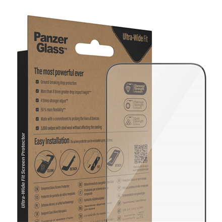 PanzerGlass Screen protector Apple iPhone 14 Pro Max Glass Transparent Ultra-Wide Fit