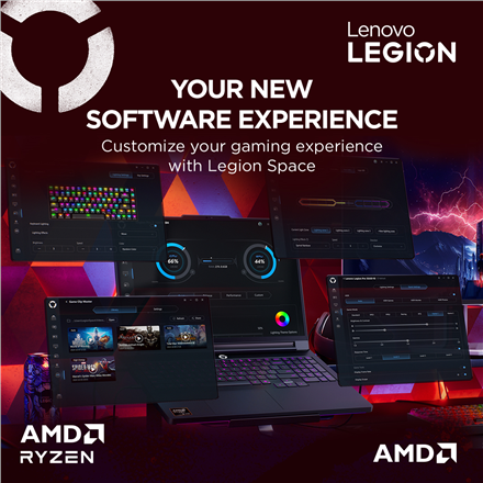 Lenovo Legion Pro 7 16AFR10H | Eclipse Black | 16 " | OLED | WQXGA | 2560 x 1600 pixels | Glossy | AMD Ryzen 9 | 9955HX3D | 32 GB | SO-DIMM DDR5 | Solid-state drive capacity 2000 GB | NVIDIA GeForce RTX 5080 | GDDR7 | 16 GB | Windows 11 Home | 802.11be | 