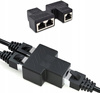 SPLITTER LAN 1x2 ADAPTER ROZGAŁĘŹNIK RJ45 100 Mbps