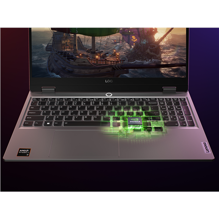 Lenovo LOQ 15ARP9 | Luna Grey | 15.6 " | IPS | FHD | 1920 x 1080 pixels | Anti-glare | AMD Ryzen 5 | 7235HS | 16 GB | SO-DIMM DDR5 | Solid-state drive capacity 512 GB | NVIDIA GeForce RTX 4050 | GDDR6 | 6 GB | Windows 11 Home | 802.11ax | Bluetooth versio