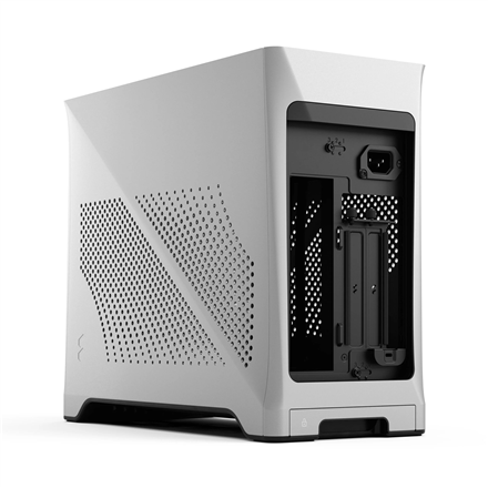 Fractal Design Era 2 Mini-ITX Gehäuse, Walnussholz-Panel – Silber