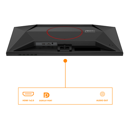 AOC 24G42E | 24 " | IPS | FHD | 16:9 | 180 Hz | 1 ms | 1920 x 1080 pixels | 300 cd/m² | HDMI ports quantity 1 | Black