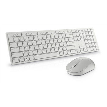 Dell Keyboard and Mouse KM5221W Pro Keyboard and Mouse Set Wireless Mouse included Keyboard Technology - Plunger; Movement Resolution - 4000 dpi US 2.4 GHz White