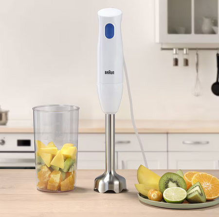 Braun MultiQuick 1 Hand Blender | MQ10.001M | Hand Blender | 450 W | Number of speeds 1 | White/Blue