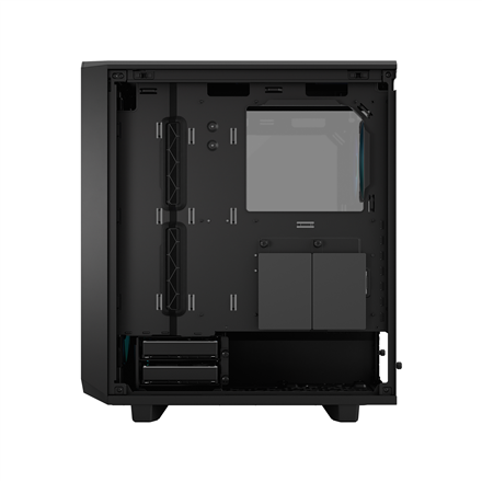 Fractal Design Meshify 2 Compact Lite RGB Side window Black TG Light Mid-Tower Power supply included No