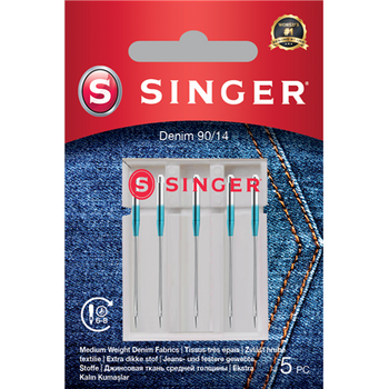 Singer Denim Needle 90/14 5PK