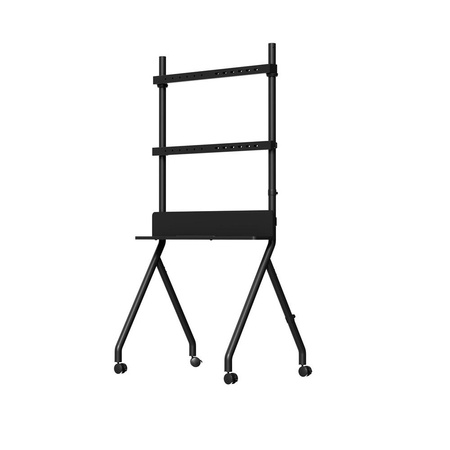 Stojak podłogowy pod telewizor, mobilny z k&amp;oacute;łkami, 55&amp;quot; - 86&amp;quot; do 40 kg czarny Gembird