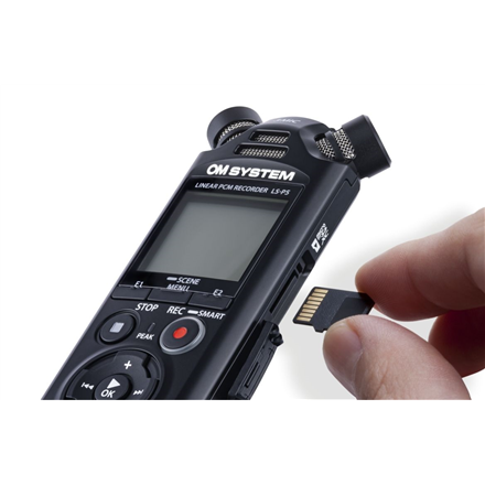 Olympus Linear PCM Recorder LS-P5 Rechargeable Microphone connection Stereo FLAC / PCM (WAV) / MP3 Black MP3 playback 59 Hrs 35 min