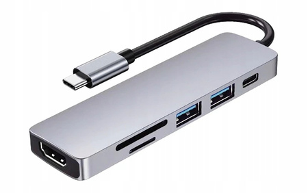 ADAPTER 6w1 USB-C Thunderbolt 3 HDMI 4K MacBook M1