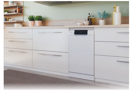 Candy Dishwasher | CDPH 2D1047W-01 | Free standing | Width 45 cm | Number of place settings 10 | Number of programs 7 | Energy efficiency class E | Display | White