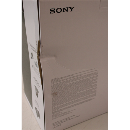 SALE OUT. Sony SA-SW3 Wireless 200W Subwoofer for HT-A9/A7000 | Sony | Subwoofer for HT-A9/A7000 | SA-SW3 | DAMAGED PACKAGING | 200 W | Black | Wireless connection