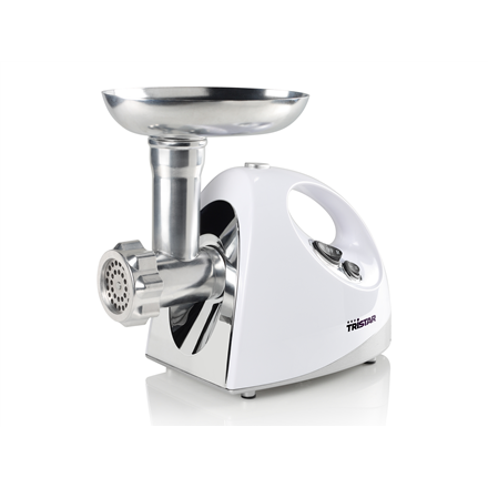 Tristar VM-4210 Meat Grinder White, 3 Stainless steel grinding plates, Aluminum grinder head, Aluminum hopper tray, Sausage stuffer, Kubbe attachment, Sausage accessory, Stainless steel blade, 550 W