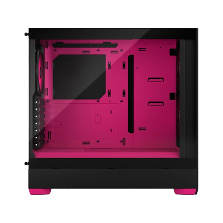 Fractal Design Pop Air RGB Side window Magenta Core TG Clear Tint ATX, mATX, Mini ITX Power supply included No