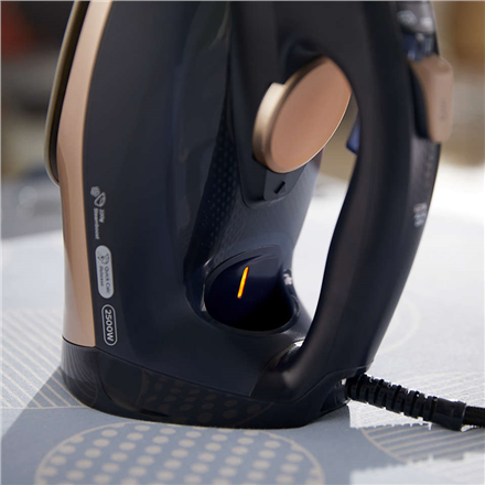 Philips Iron Azur GC4909/60 Steam Iron, 3000 W, Water tank capacity 300 ml, Continuous steam 55 g/min, Steam boost performance 250 g/min, Black/Gold