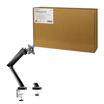 Logilink Desk Mount 17-32 " Tilt, swivel, level adjustment, rotate Maximum weight (capacity) 8 kg Black/Red