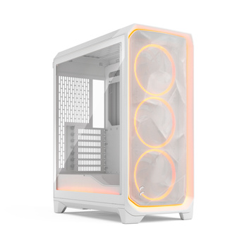 Fractal Design Meshify 3 Ambience Pro RGB White TG Clear PC-Gehäuse, Midi-Tower, E-ATX - weiß