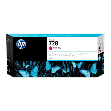 Tinte HP DesignJet T730/T830 Magenta F9K16A HP 728 Magenta /300ml