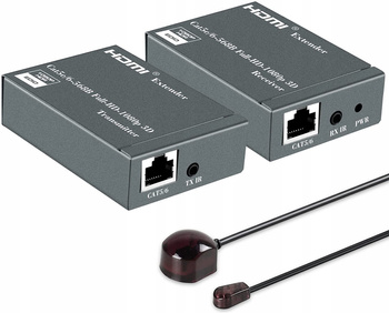 EXTENDER HDMI LAN PO SKRĘTCE RJ45 60M IR LOOPOUT
