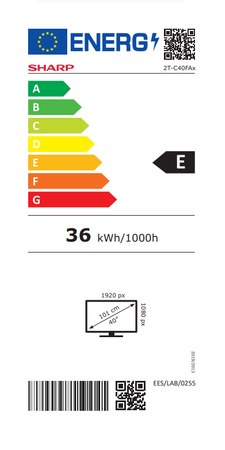 Sharp 40FA2E 40" (101 cm) FHD Black