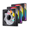 Jonsbo ZK-120BR ARGB Reverse Blade PWM Lüfter, 120mm, 3er-Pack - schwarz