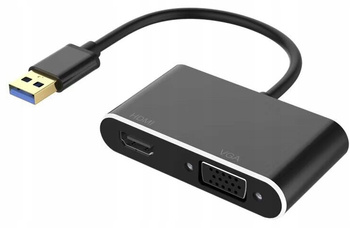 KONWERTER USB 3.0 do HDMI + VGA ADAPTER KARTA GRA
