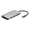 D-Link 8-in-1 USB-C Hub with HDMI/Ethernet/Card Reader/Power Delivery DUB-M810	 0.15 m